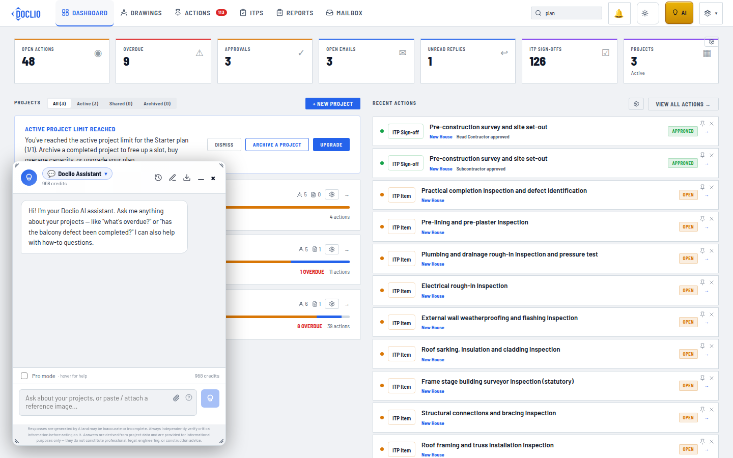 AI Assistant panel