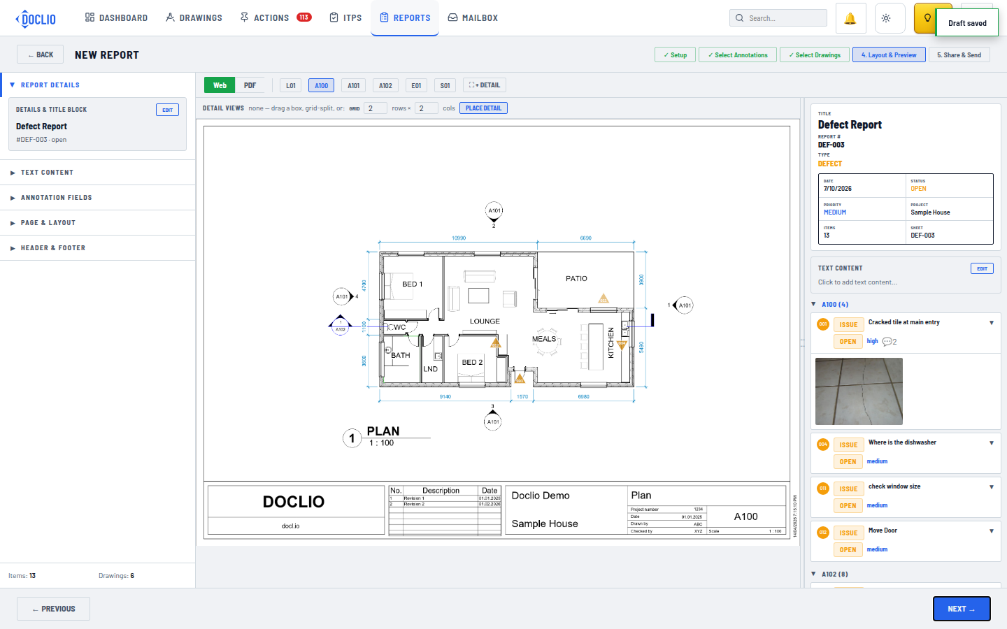 Step 4 — Layout & Preview